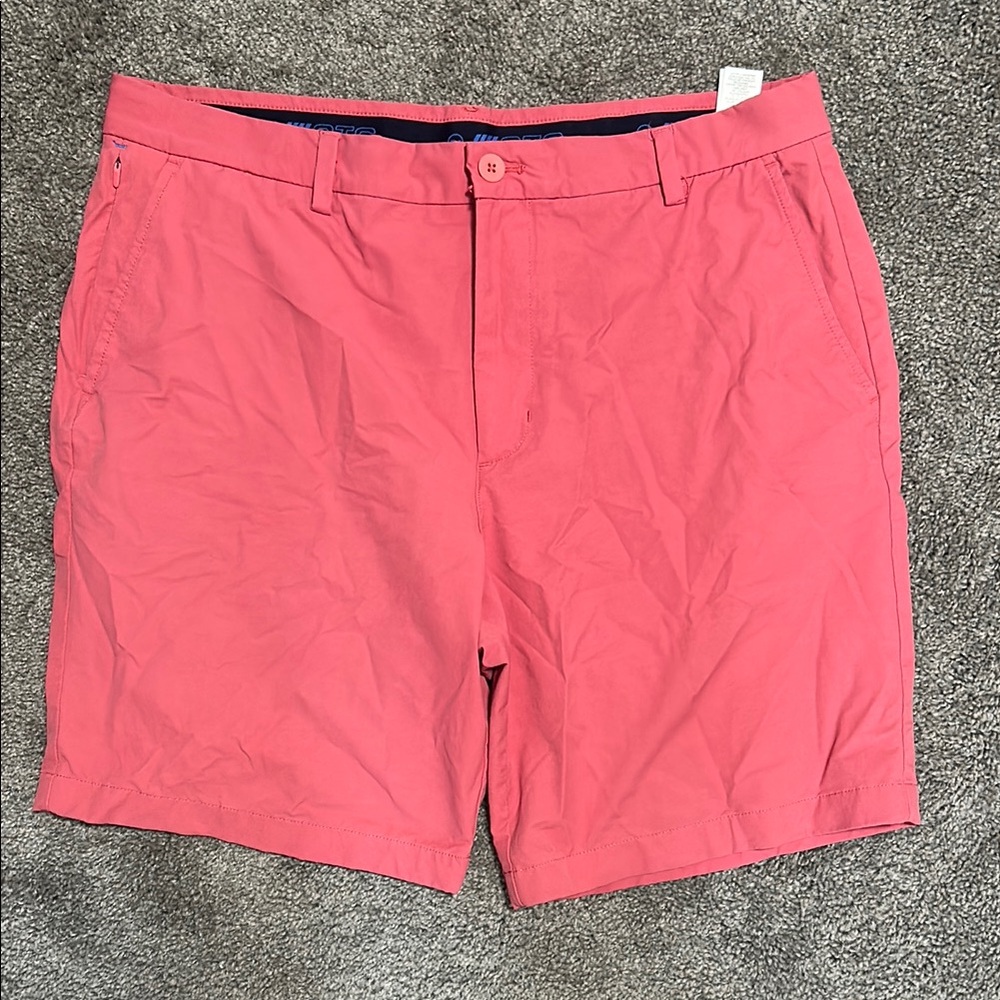 Vineyard Vines Coral Flat Front Shorts